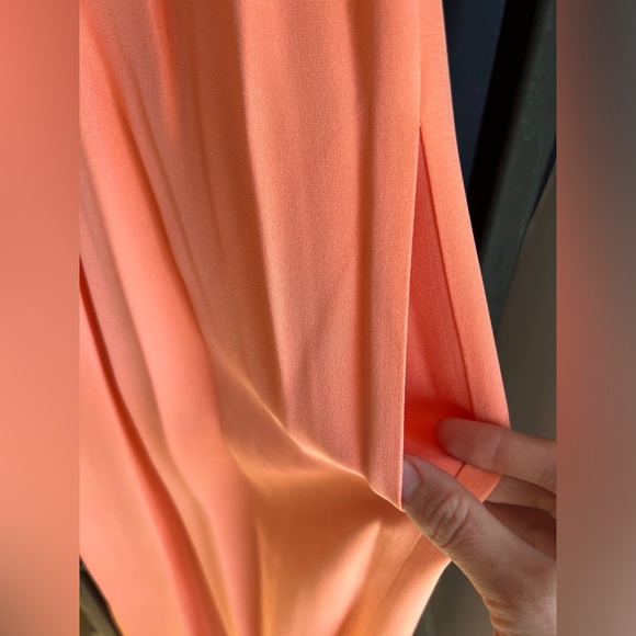 Kobi Halperin full length salmon/peach colored gown - Picture 6 of 9